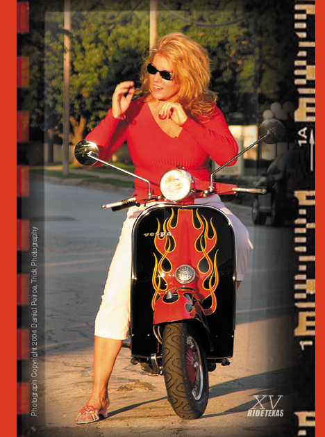 Katie Bagnard, from the Just Plain Sexy Texas RoadRunners in the Dec(2003)/Jan 2004 edition. Photo by Daniel Peirce.