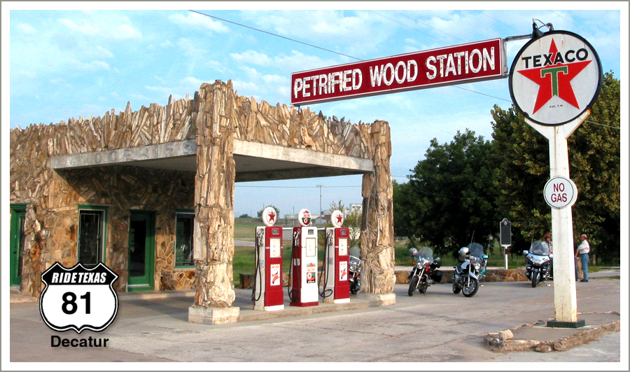 Petrified Wood Station in Decatur, Texas. Photograph by Tom Wiley.