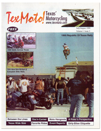 July/August 1999 issue ushers in the age of color for TEXMOTO.