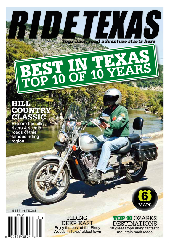 The Best of the Best of 10 years of our Readers' Choice Awards.  The  Top 10s  for roads, eats, destinations and much more from the results of the previous nine years of readers' BEST IN TEXAS. This is the final edition of our BEST IN TEXAS series.