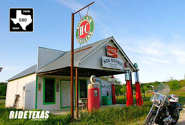 The Nix Store in Nix, Texas, on FM 580 between San Saba and Lampasas. 