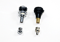 Figure 6 Metal and rubber valve stem comparison