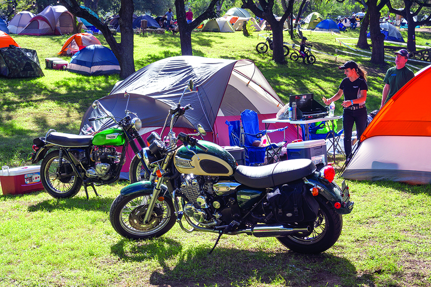 vintage motorcycle rally