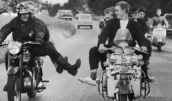 Rockers and Mods battled it out in the 60s. (Photo via Getty Images)