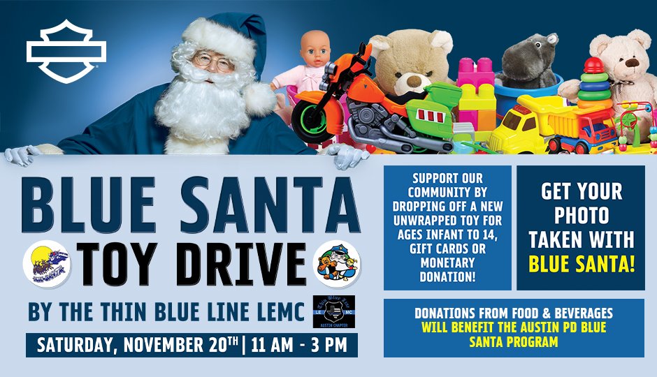blue santa austin Ride Texas Ride Texas