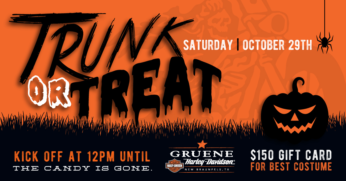 gruene trunk or treat Ride Texas Ride Texas