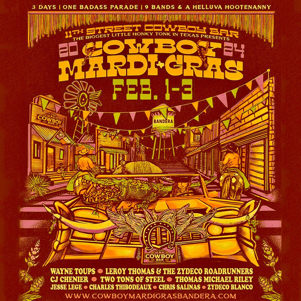 2024 cowboy mardi gras Ride Texas