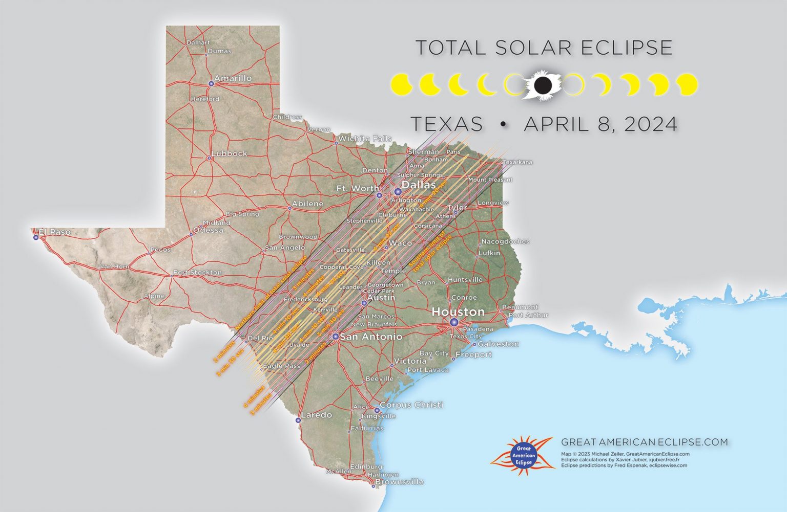 Texas Gears Up for a Total Solar Eclipse to Span the Length of the