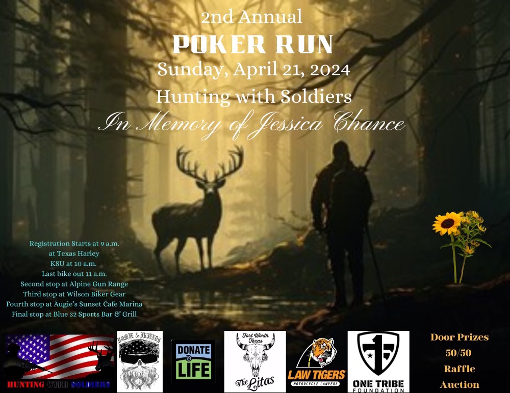 poker run with soldiers Ride Texas